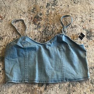 Denim Crop Top